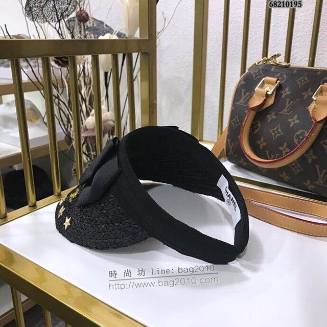 Chanel女士帽子 香奈兒春夏系列蝴蝶結星星空頂帽  mm1101